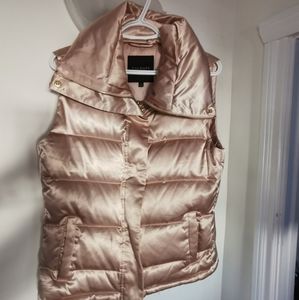 Gold puffer vest